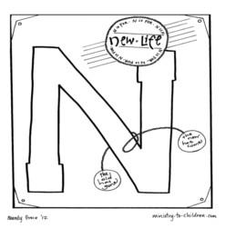 Coloring Page-N-New Life